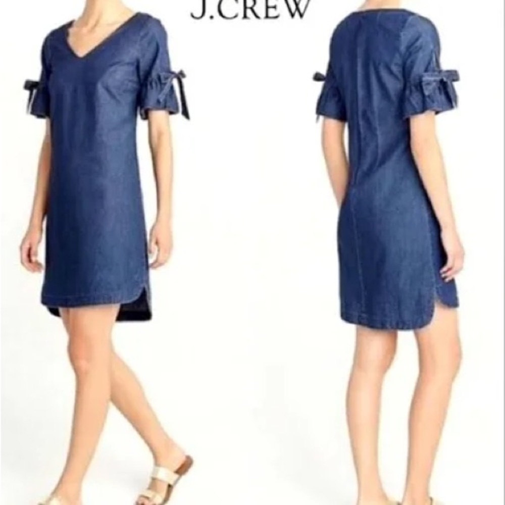 J.Crew Blue Chambray Dress
